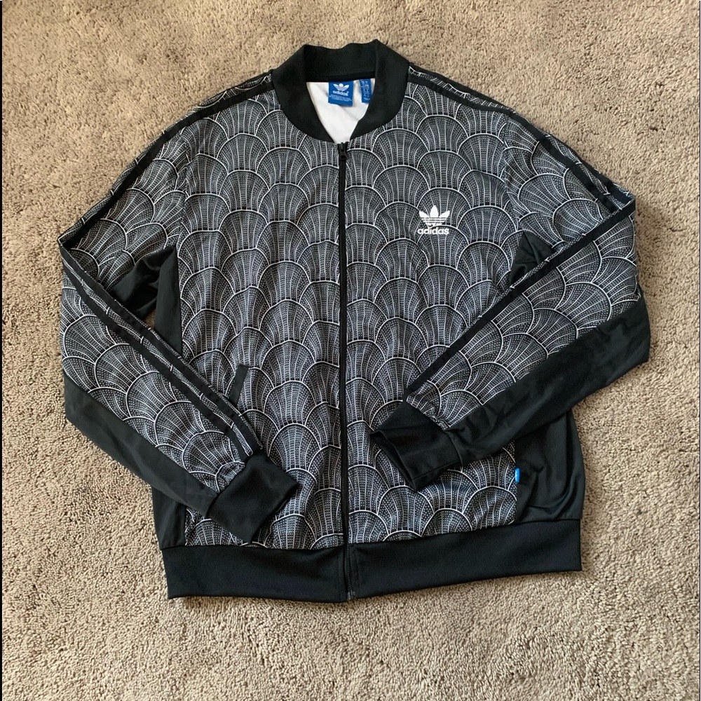 Adidas Track Jacket womens size L. Barely worn.